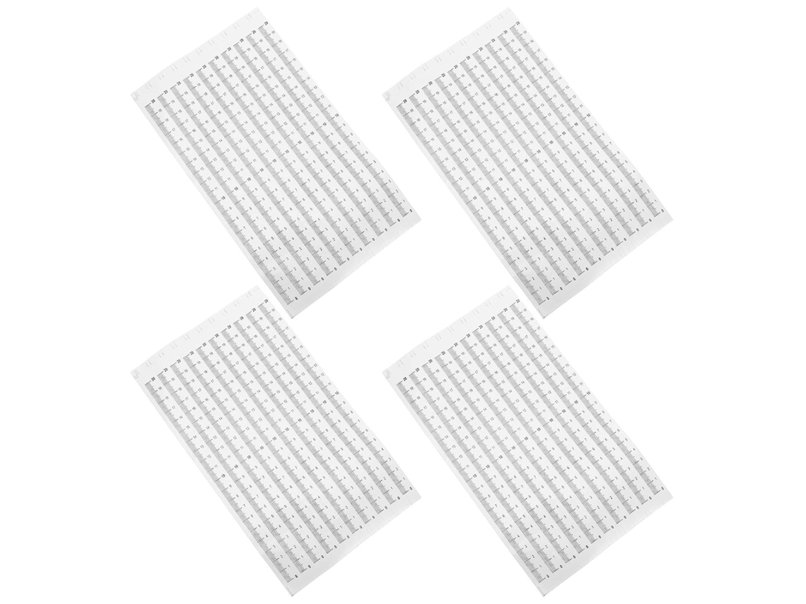 Conjunto De 60 Réguas Autoadesivas De Papel Kraft Com Escala Métrica