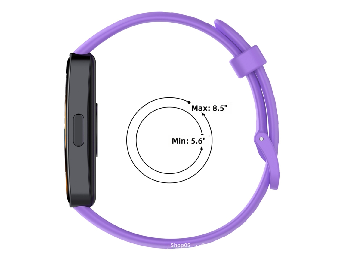 Pulseira de Silicone para Huawei Band 10/9/8, Alça Esportiva, Cor Sólida CHABERLU
