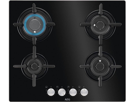 Placa de Gás AEG HKB64029NB (Gás Natural - 59.5 cm - Preto)