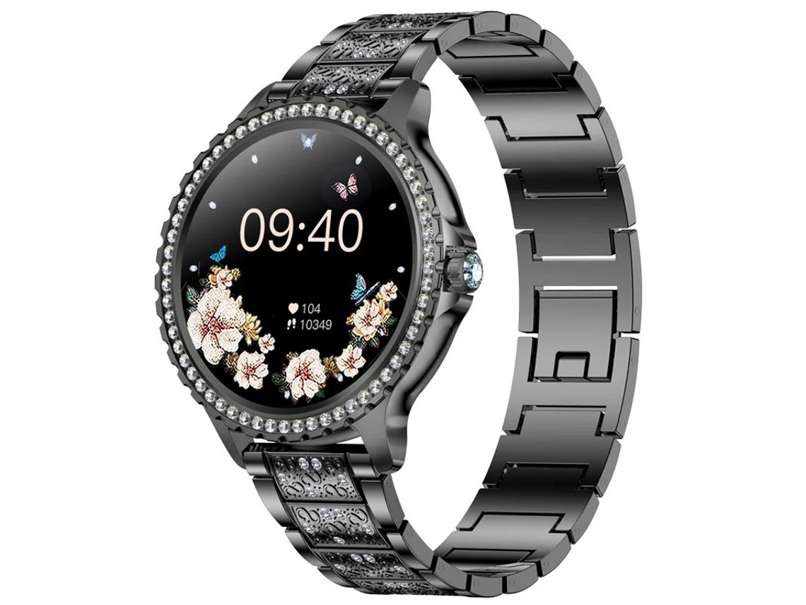 Smartwatch Attend/Fazer Chamada Total Touch Fabric 1.32 para celulares Android, rastreador de condicionamento físico com monitor de frequência Bestvite