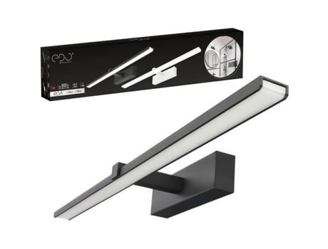 Arandela para Espelho de Banheiro Roa Led 4000K Ip44 Preto 60Cm EDO