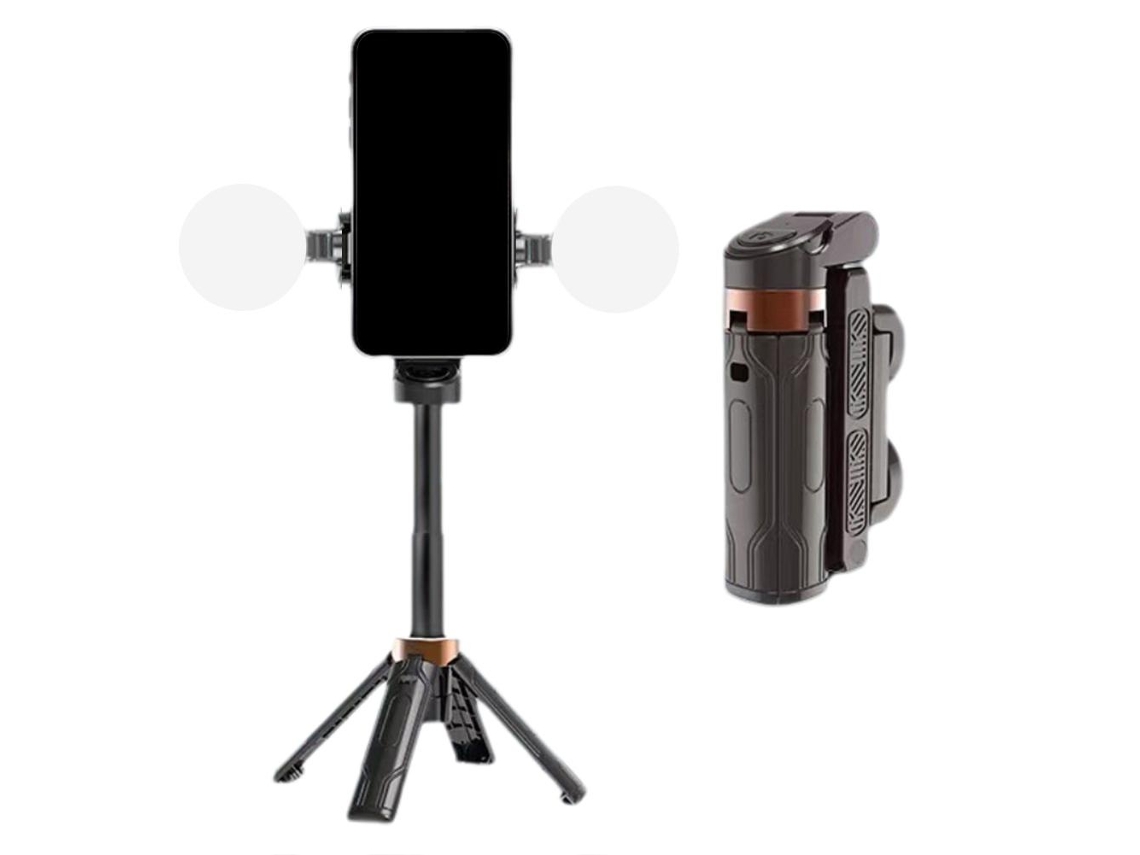 Lurelia Bastão De Selfie Portátil Rotação 360° Branco Preto 3,2 X 2 Cm 1,26 X 0,8 Pol.