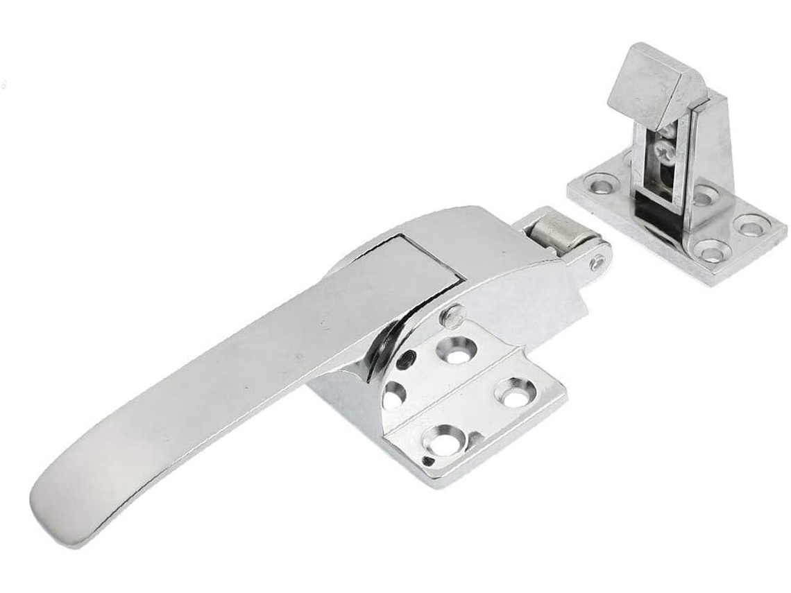 Novo Puxador De Metal Polido Prateado Lon0167 Com Trava Alça Confiável E Eficaz Para Porta Forno A Vapor Id Bd3 3c F8