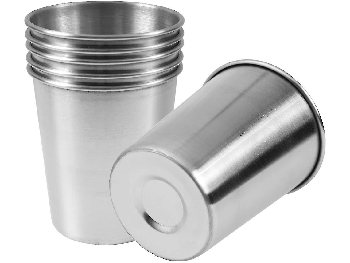 6 Copos Inoxidável De 230ml, Shatterproof, 8 Onças Para Beber, Embalado Em 6 Unidades. Sygo