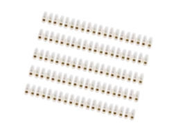 Laxiscreed Blocos De Ligação Para Cablagem Industrial 60a, Resistentes Ao Fogo, Pack Com 50 Unidades