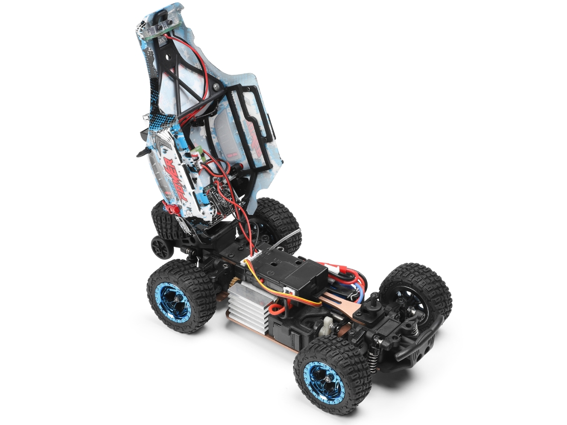 uma Bateriawltoys 284161 Rtr 1/28 2.4g 4wd Rc Carro Off road Escalada Alta Velocidade Caminhão com Luz Led Veículos Proporcionais Brinquedos MDUG