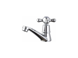 Torneira Misturadora De Cozinha, Misturador Cromado Para Banheiro, Lavabo E Cozinha (1 Unidade), Cor Prata, Água Fria Simples