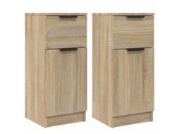 Sideboard, Sideboards Vidaxl Marrom Madeira Processada (n/a)