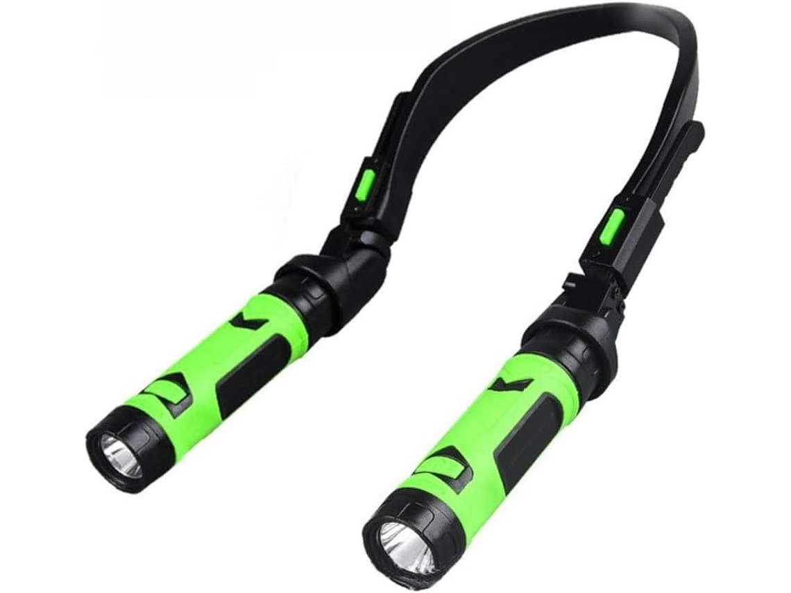Luminária De Leitura Led, Alimentada Por Usb, Com Duas Cabeças Suspensas, Luz De Pescoço Para Estudar, Acampar Ao Ar