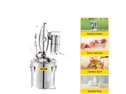 Destilador De Álcool, Aço Inoxidável, Destilação Eficiente, 30l