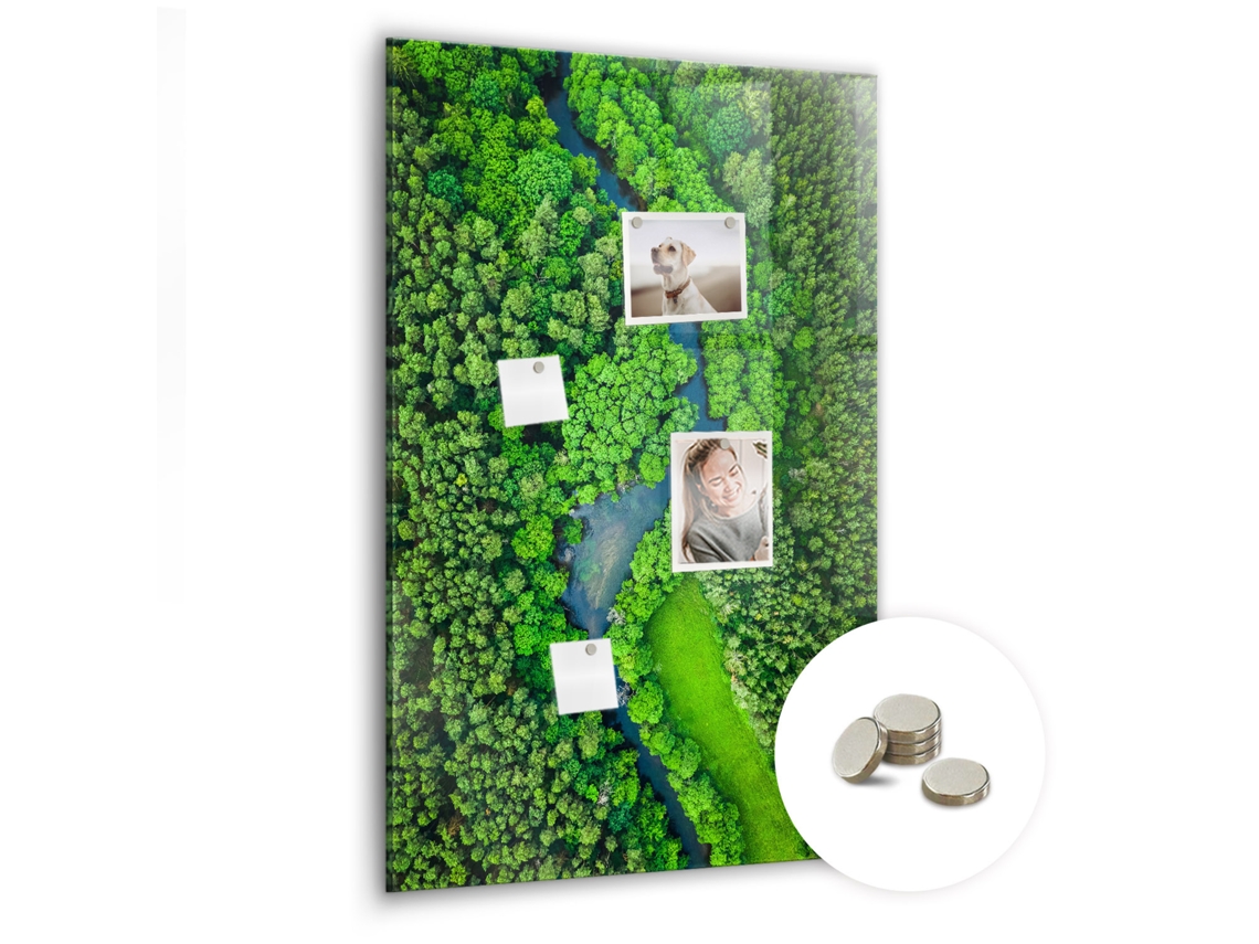 Lousa Magnética Rio Na Floresta Para O Escritório Espelharte (60x90 Cm)