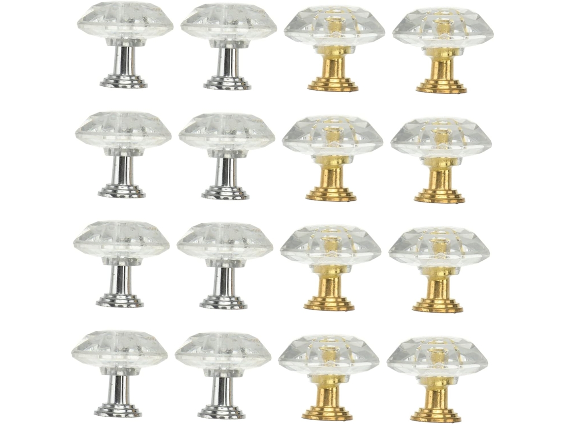 Osaladi Conjunto De 16-puxadores Cristal Decorativos Para Portas E Gavetas Acessórios Modernos Armários Casa