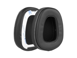 Almofadas Zruxe Para Skullcandy Crusher Com Fios Over-ear Pele Ecológica Preta (par De 2, Espuma De Memória)