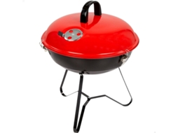 Churrasco Portátil Aktive Vermelho 36 X 44 X 36 Cm Ø 36 Cm Metal Esmaltado