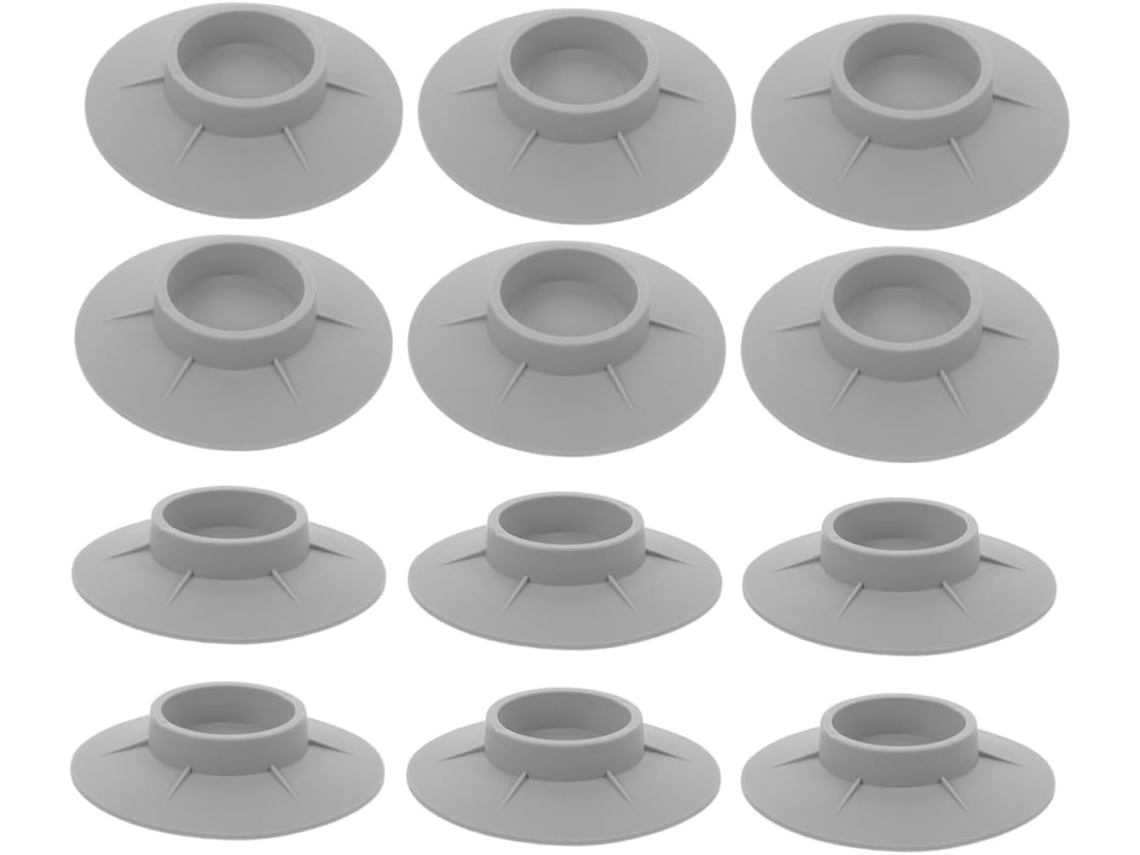 Conjunto De 12 Pés Apoio Para Máquina Lavar Roupa, Com Sistema Antivibração Para Estabilizar A Máquina De Lavar