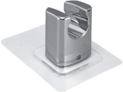 Suporte Para Chuveiro Jiawu, Adesivo Plástico Impermeável Para Banheiro Doméstico, 50x50mm, 1-unidade