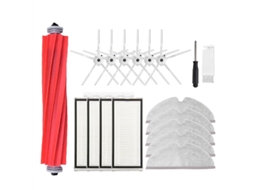 Acessórios para Filtro Hepa Max/ Max+/t8, Escova Lateral Principal, Pano de Limpeza, Peças para Aspirador Robô BRILVIBERA