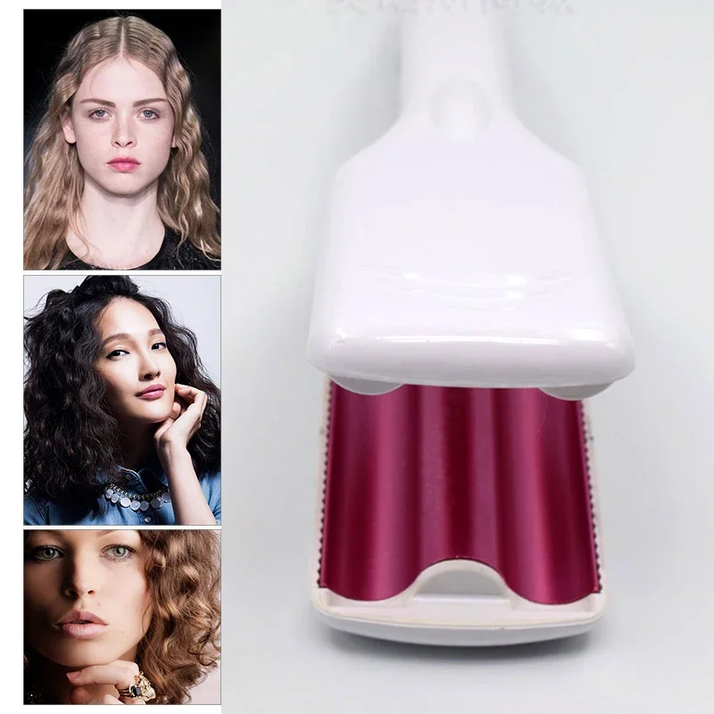(branco) Modelador De Cachos Profissional De Cerâmica Com Três Barris, Ferramenta Para Estilizar Cabelo