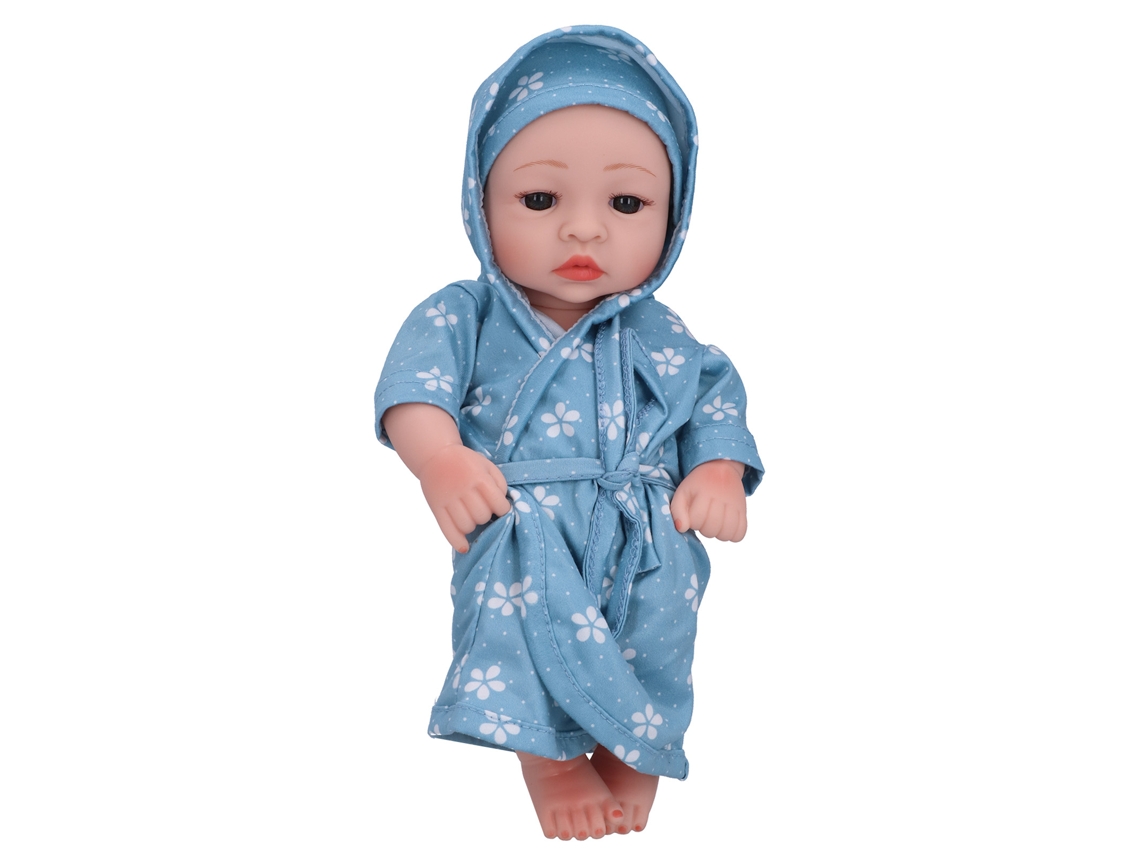 Primerox boneca Reborn 25cm Vinil Realista Móvel Pijama Brinquedo Presente para Crianças