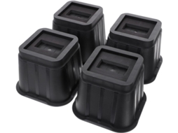 Conjunto De 4 Niveladores De Móveis Para Pisos Rígidos Com Almofadas Antiderrapantes