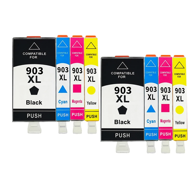 4 Tinteiros Pretos Nº 903xl para Impressoras Hp Officejet Pro 6950 6960 6961 6963 6964 6965 e 6966 MDUG