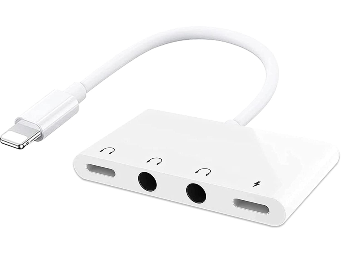 Adaptador Iphone Jack 4 em 1 Hdmi1212-Y27 Branco