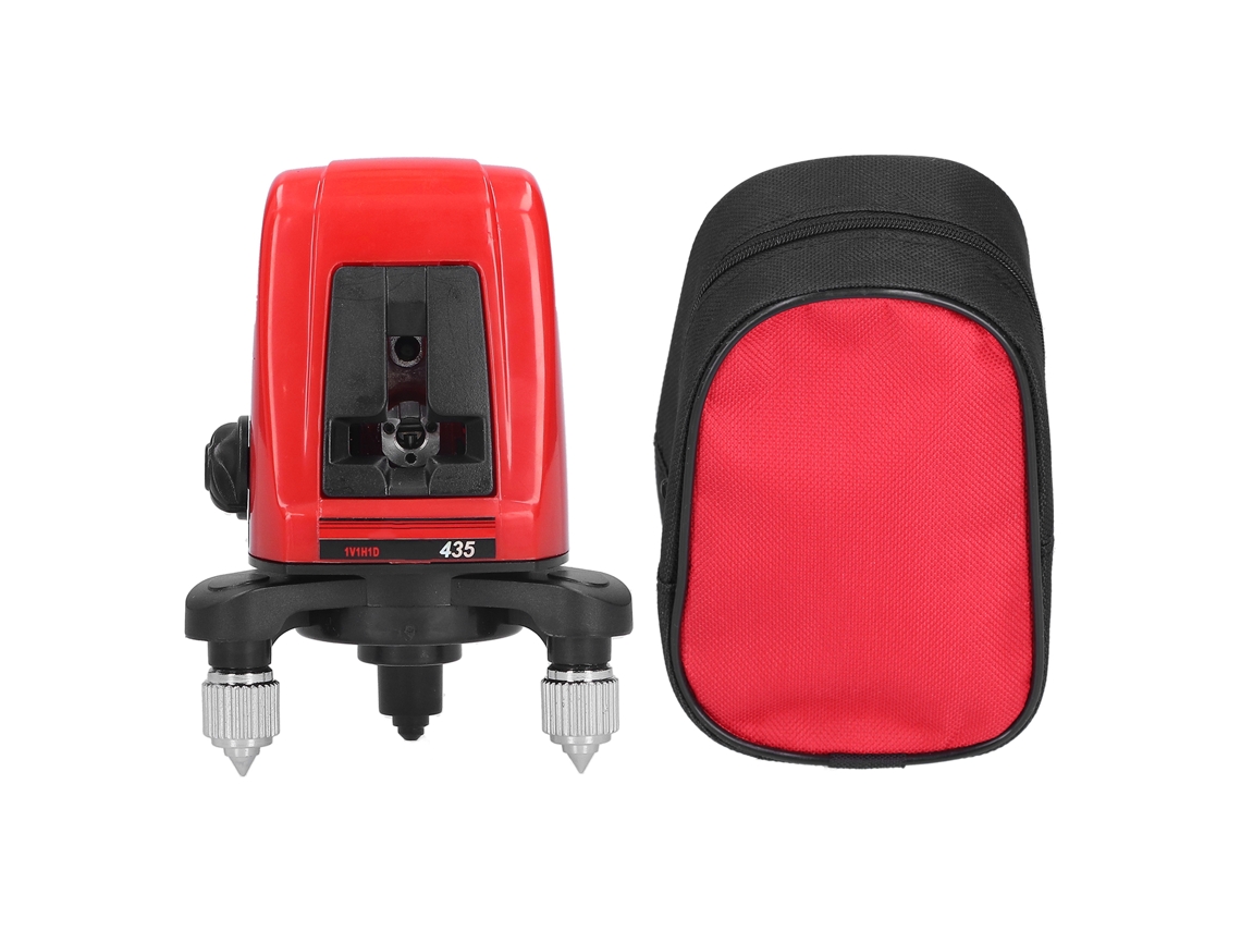 Nível de Linha Laser Portátil Ak435 Auto Nivelamento Feixe Vermelho 2 Linhas | S/MARCA