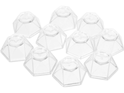 Angoily Conjunto De 10-bases Pequenas Acrílico Transparente Para Bolas Cristal, Suportes Esféricos Estáveis Para Exibir