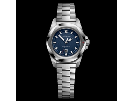 Relógio Mulher Inox Lady Blue Dial, Armys 32,00 Mm Bracelete De Aço Cor Da Bracelete Prateado Cinza À Prova De Água 20 Bar Victorinox Swissarmy