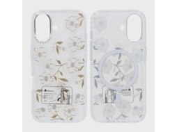 Capa Magsafe Para Iphone 17 - Flores E Galhos Transparentes