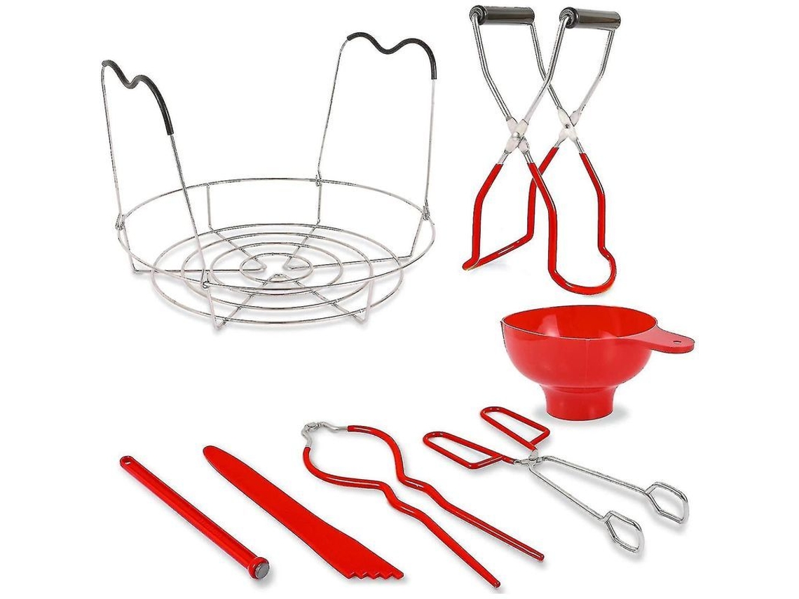 Kit De Enlatamento Para Iniciantes Com 6 Ferramentas Essenciais: Funnel, Chave, Apoio, Aretê Magnético, Pinça E Removedor De Bolhas
