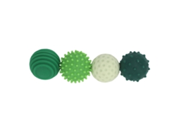 Mali 4pcs Bolas de Silicone Texturizadas para Alivio de Estresse Sensorial Verde para Viagem Trabalho e Casa