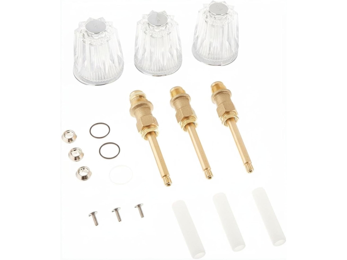 Kit De Reposição Para Torneira, Conjunto De Reparo, Alavanca Da Válvula, Flange, Assento, Compatível Com Cores De Cobre
