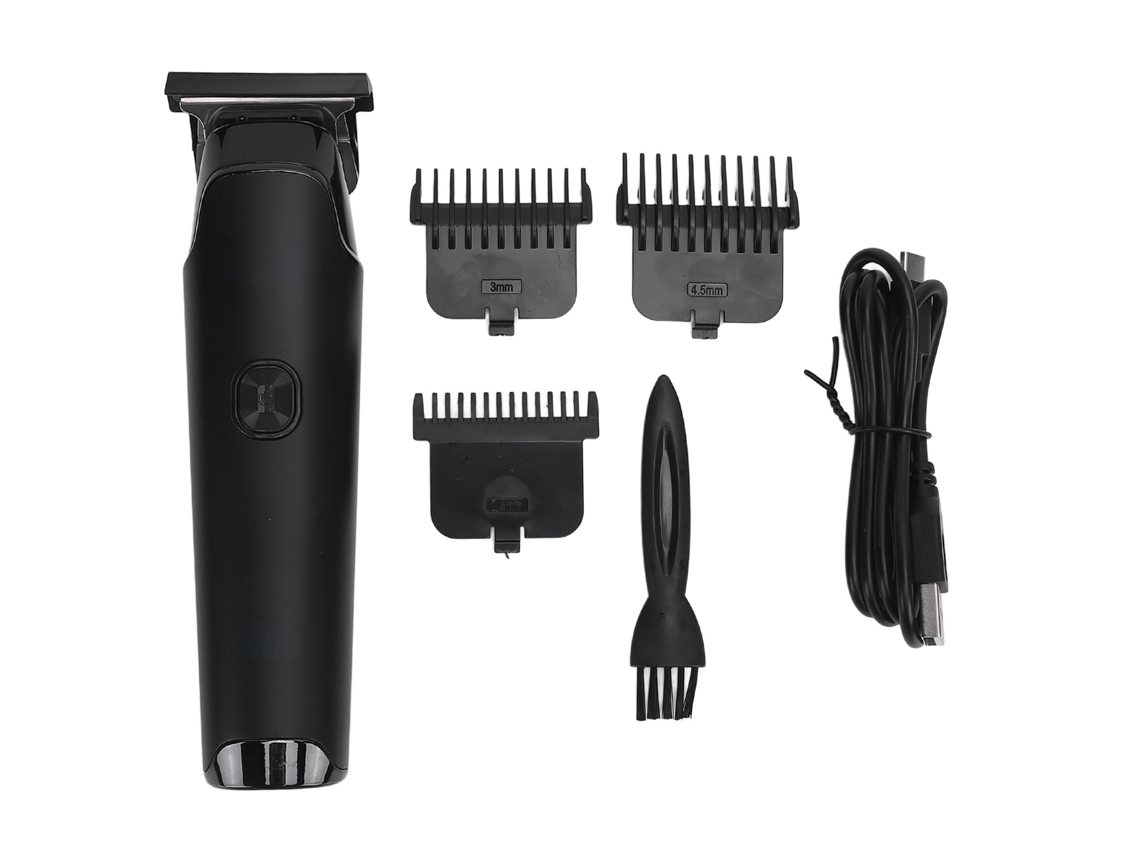 2026 cortador de Cabelo Elétrico com Tela Lcd para Homens, Cortadora de Cabelo para Casa e Salão, Preto
