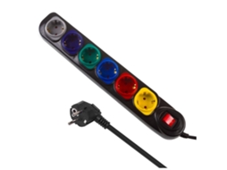 Extensão Elétrica Macclean para Pc Rtv com 6 Tomadas e Interruptor, 1,5 M MACLEAN