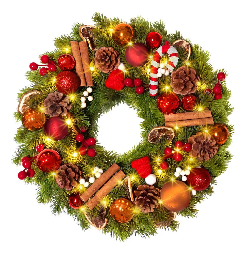 Nova Guirlanda De Natal Elegante Para Decoração De Portavayotoy