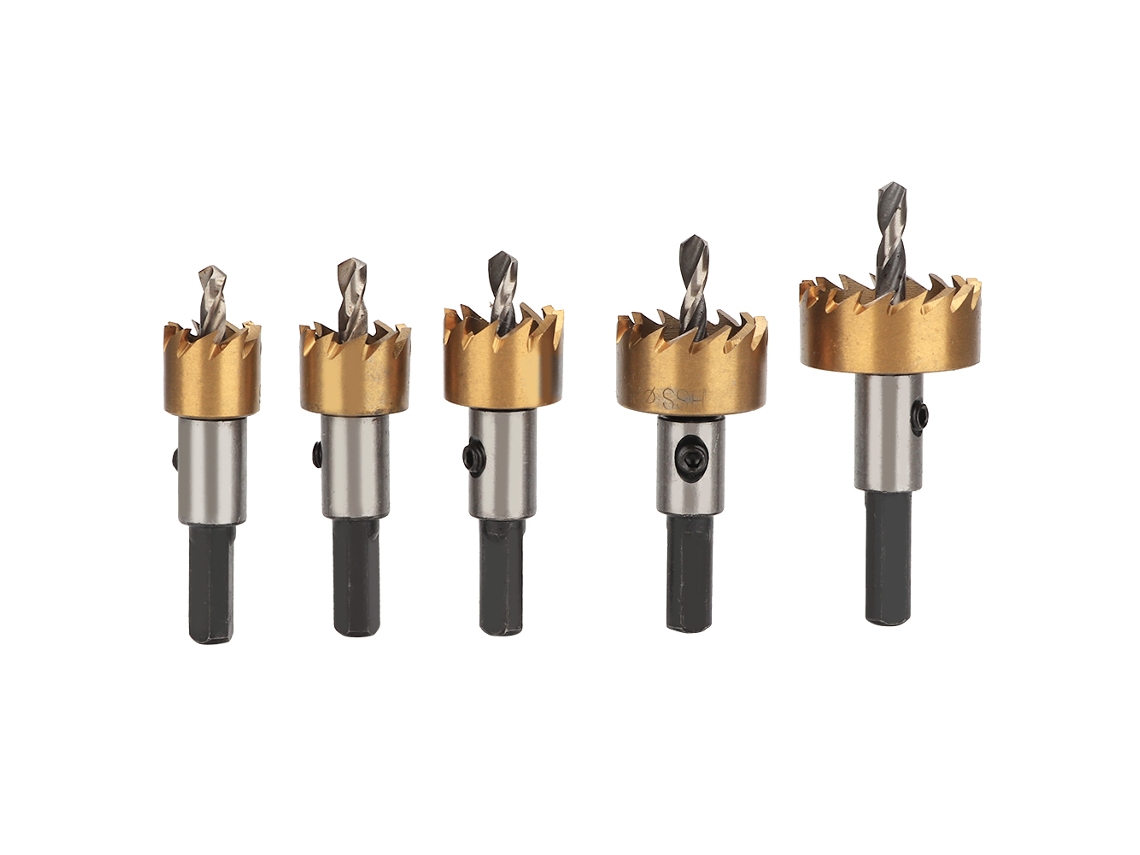 Kit Broca LAXISCREED Aço Velocidade Alta Metal 5pcs