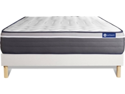Conjunto de Estrado Branco + Colchão ACTISOM Actimemo Plus (140x210 cm - Espuma Viscoelástica)