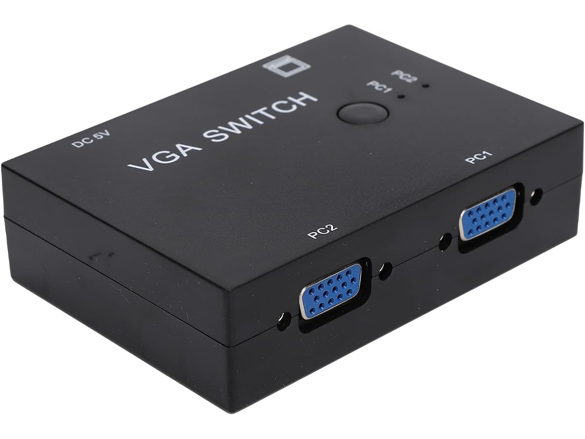Comutador Vga, Conversor De Host Para Múltiplos Computadores Com 2 Entradas E 1 Saída, Conecta 2 Hos Gokoco