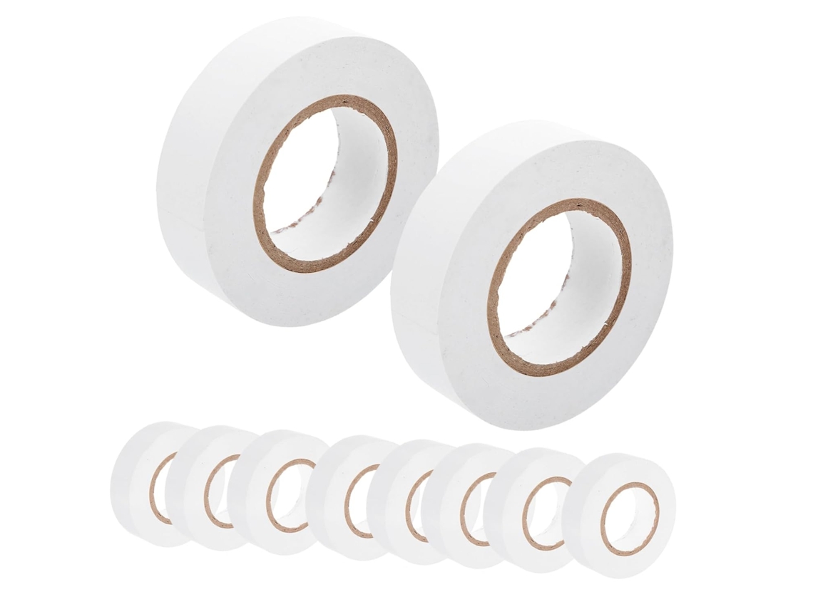 Pacote Com 10 Rolos De Fita Isolante Elétrica Resistente Ao Calor Em Pvc Para Isolamento Térmico, Ideal Para