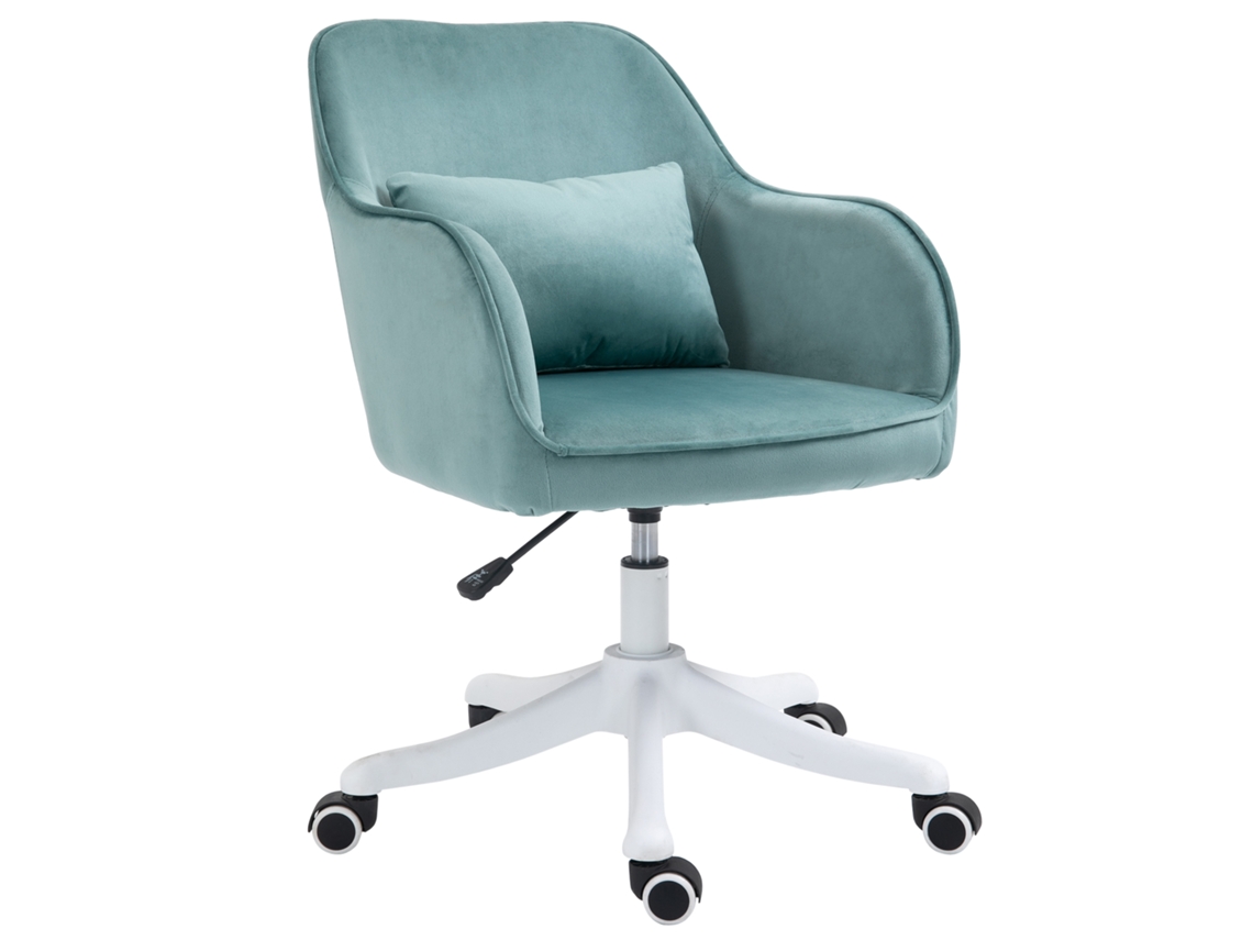 Poltrona Giratória Para Sala De Estar, Com Massagem, Almofada Lombar, Braços, Verde