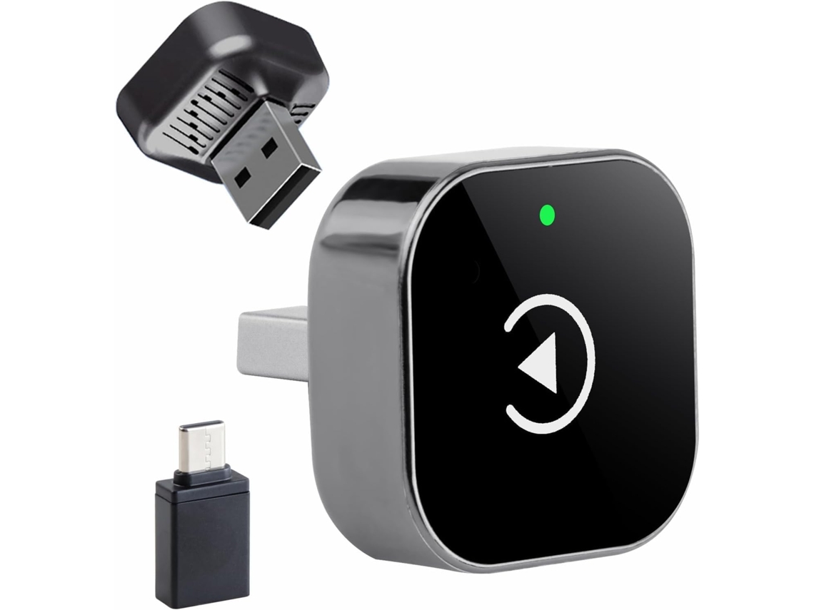 Adaptador Carplay Sem Fio, Mini E Android Auto 2 Em 1, Plug Play, Conexão Automática
