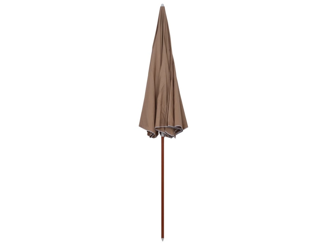 Maison Exclusive - Guarda-sol De Jardim C/ Poste De Aço 300cm Cinzento-acastanhado