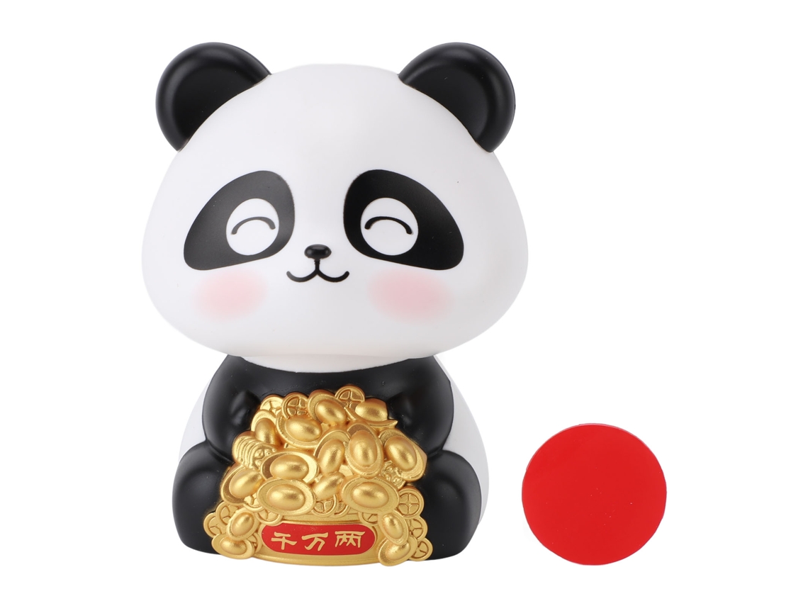 Estátua De Panda Solar Laxiscreed Para Sorte E Fortuna Para A Sua Casa