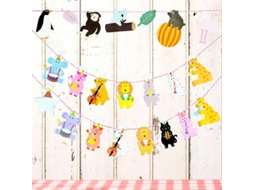 2pcs Banners Temáticos De Animais Allinless