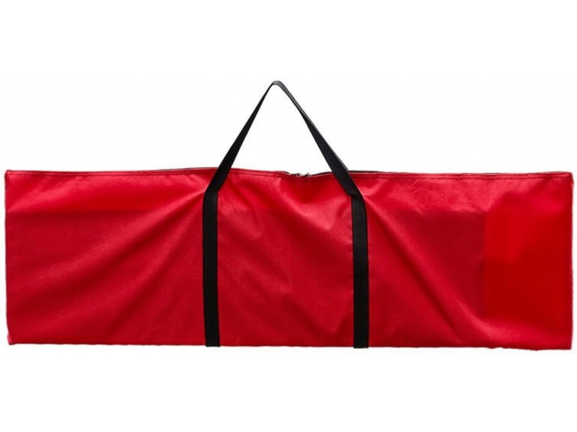 Bolsa Predolo com compartimento transparente, impermeável, resistente e ideal para reuniões corporativas, vermelha, 90 x 36 cm
