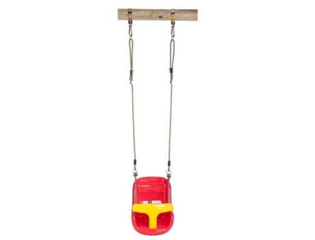 Swing King Assento baloiço p/ bebé vermelho/amarelo 252050