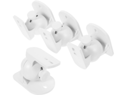 Suportes De Parede Para Caixas De Som Satélite Em Abs Branco, Conjunto De 4, Resistentes.