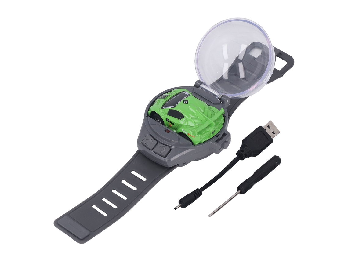 Carro de Controle Remoto Mini 2.4ghz Carregável Pulseira Verde