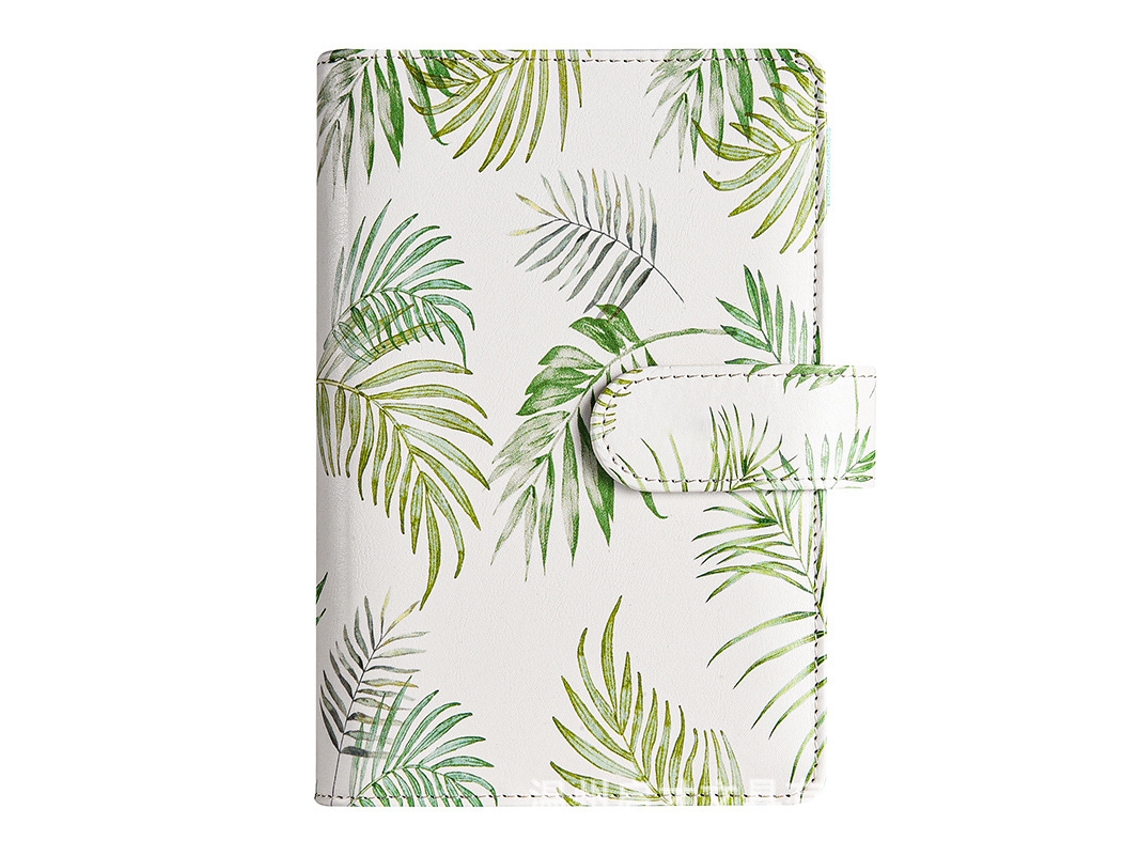 A6 Macaron Pu Leather Cash Budget Planner, Financial Ledger With Loose Leaf Binding, Water Coconut Cover Only